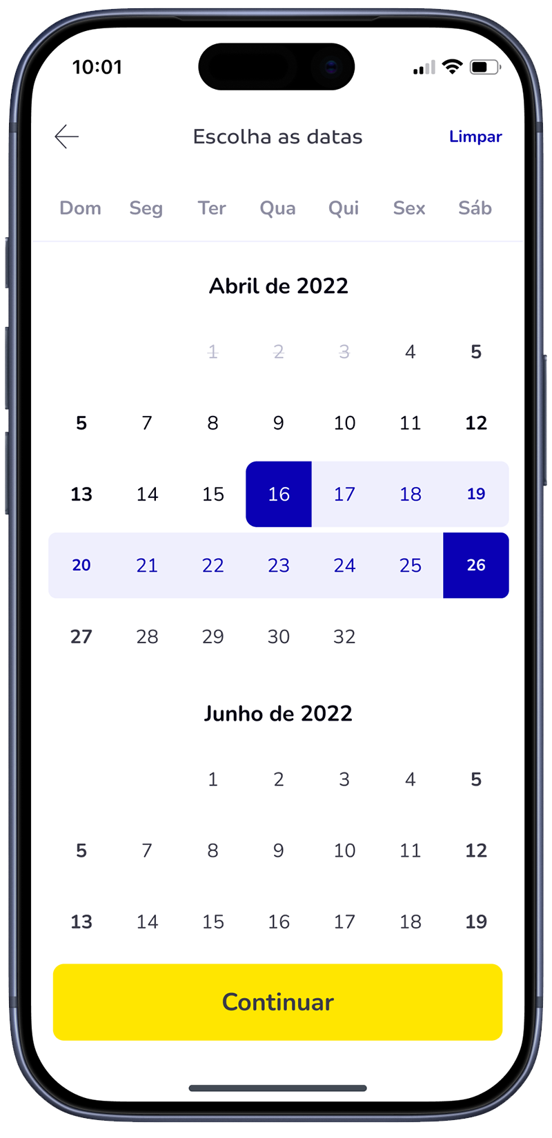 Date selection